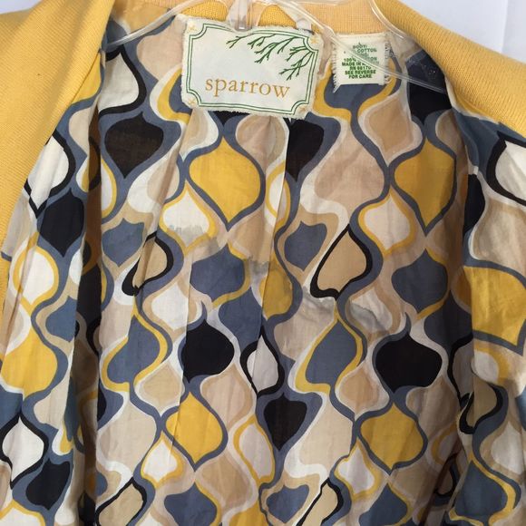 Anthropologie Sparrow Yellow Cardigan Jacket - Picture 5 of 6